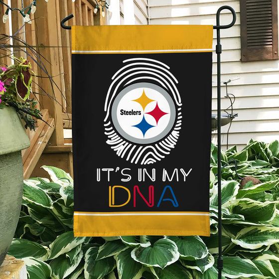 Steelers's In My DNA Garden Flag Double-Side Print