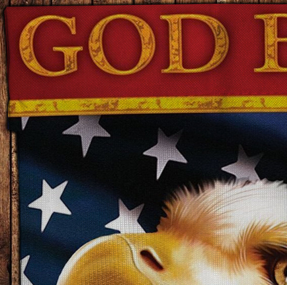 God bless america Veteran Garden Flag Double-sided Print