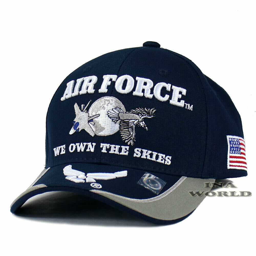 U.S.AIR FORCE Hat USAF Cap 'WE OWN THE SKIES' Official Licensed Baseball Cap