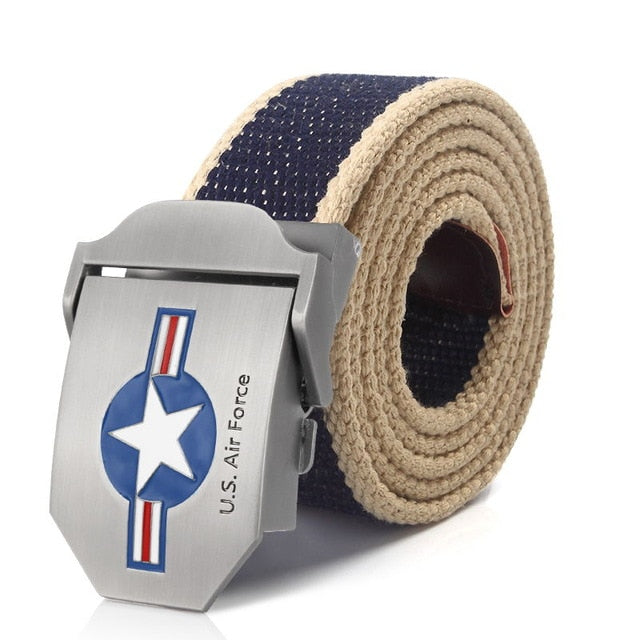 US Air Force Belt Metal buckle jeans waist belt Army tactical belts for Men strap male