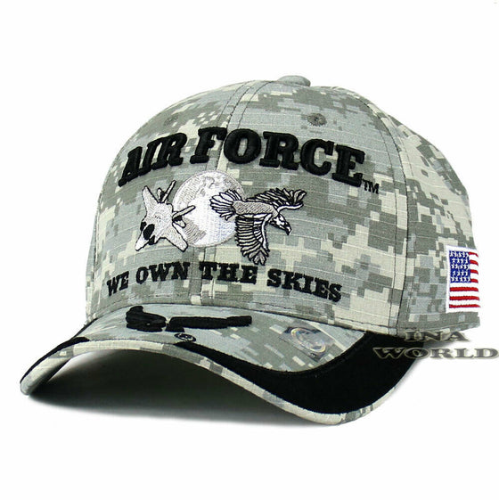 U.S.AIR FORCE Hat USAF Cap 'WE OWN THE SKIES' Official Licensed Baseball Cap