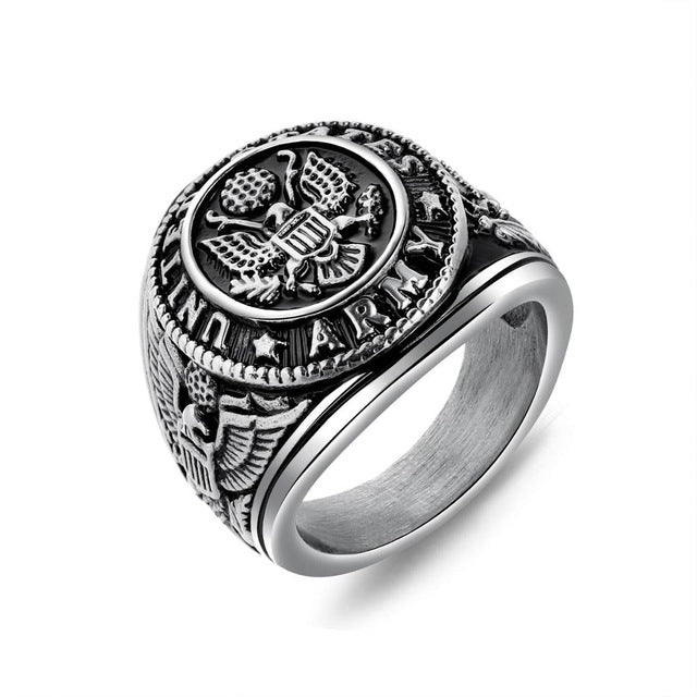 United States Army Eagle Ring Stainless Steel FL632