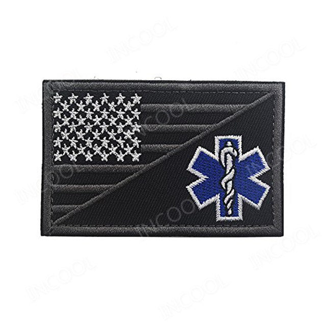 Paramedic Medic Seals Tactical Morale EMT Rescue Patch Combat Emblem Appliques Embroidered Badges