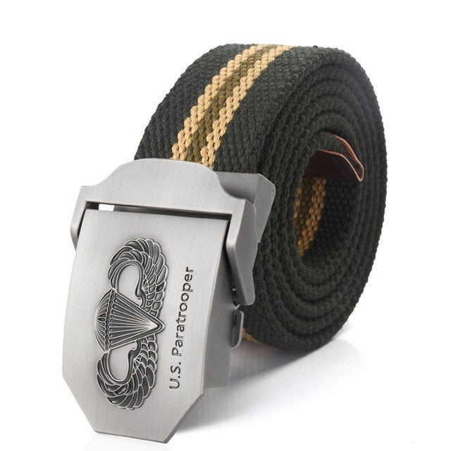 US paratrooper Metal buckle jeans belt Army tactical belts for Men strap male