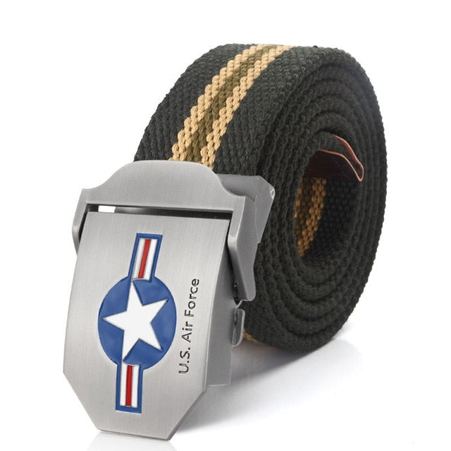 US Air Force Belt Metal buckle jeans waist belt Army tactical belts for Men strap male