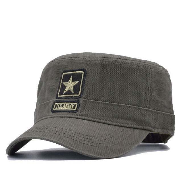 New Camo Flat Cap US Army Cap Men Baseball Cap