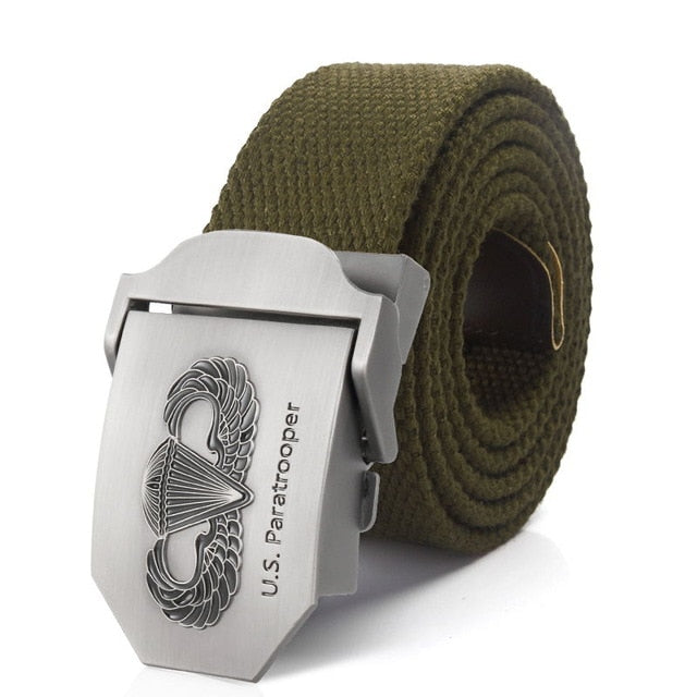 US paratrooper Metal buckle jeans belt Army tactical belts for Men strap male