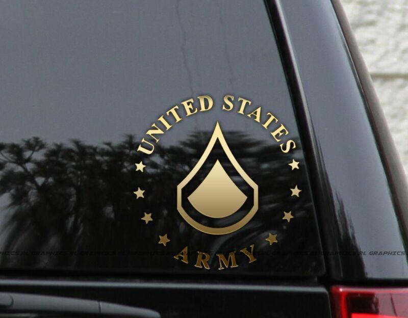 US Army Rank Decals  For Window Laptop