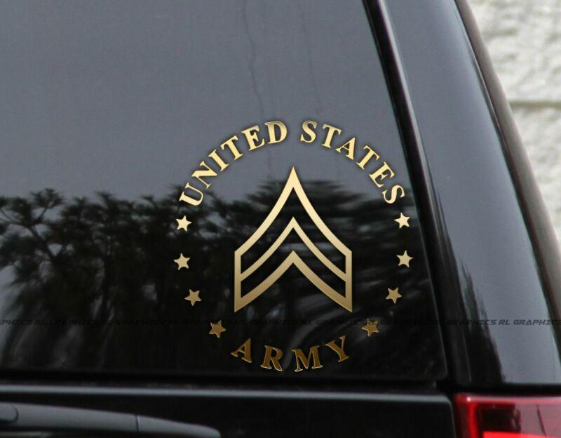 US Army Rank Decals  For Window Laptop