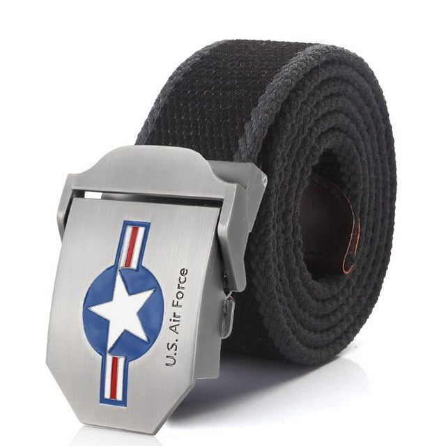 US Air Force Belt Metal buckle jeans waist belt Army tactical belts for Men strap male