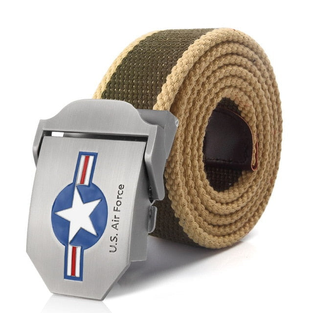 US Air Force Belt Metal buckle jeans waist belt Army tactical belts for Men strap male