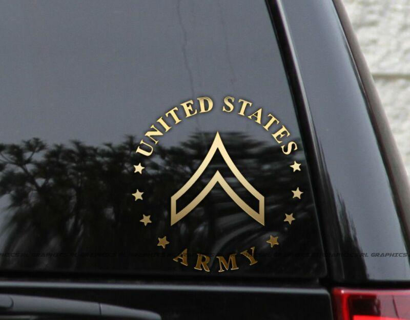 US Army Rank Decals  For Window Laptop