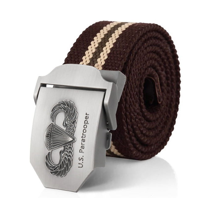 US paratrooper Metal buckle jeans belt Army tactical belts for Men strap male