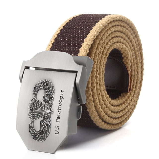 US paratrooper Metal buckle jeans belt Army tactical belts for Men strap male