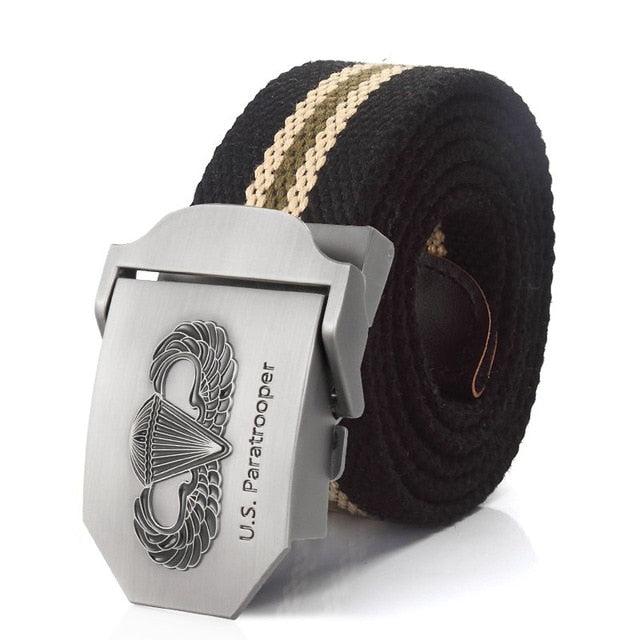 US paratrooper Metal buckle jeans belt Army tactical belts for Men strap male