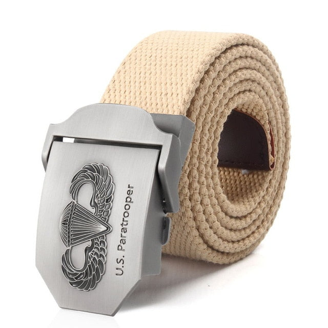 US paratrooper Metal buckle jeans belt Army tactical belts for Men strap male
