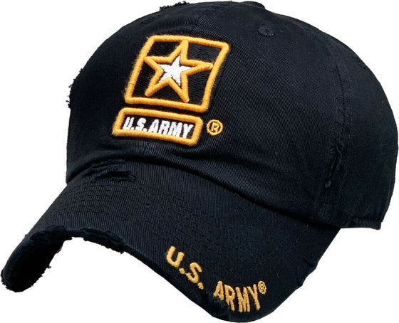 US Army Licensed Baseball Cap Hat Veteran Seal Adjustable Military