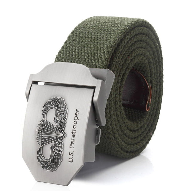 US paratrooper Metal buckle jeans belt Army tactical belts for Men strap male