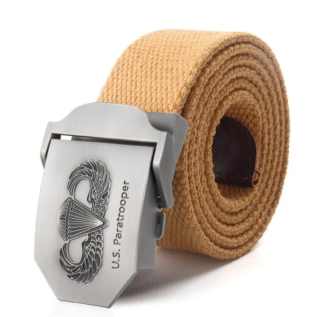 US paratrooper Metal buckle jeans belt Army tactical belts for Men strap male