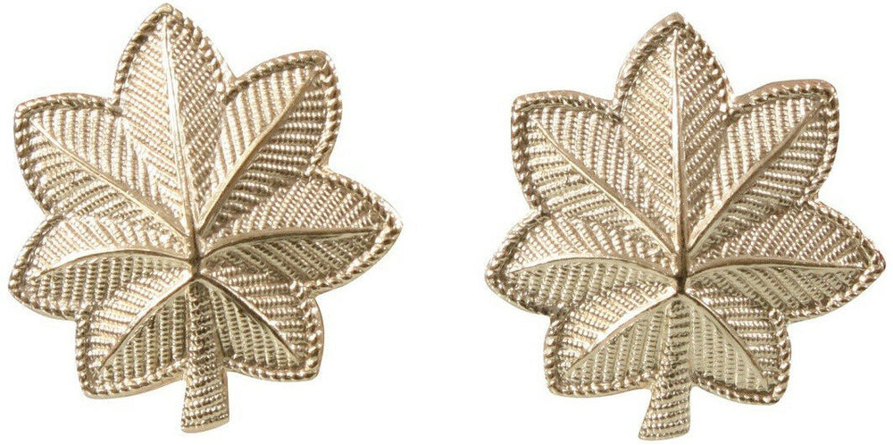 US Army Rank Insignia Gold Polished Pin Set - USA Made