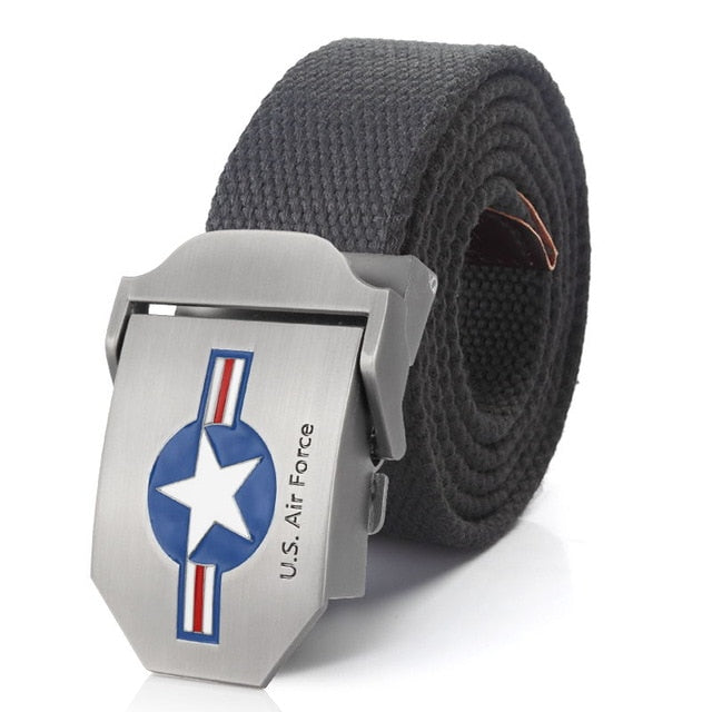 US Air Force Belt Metal buckle jeans waist belt Army tactical belts for Men strap male